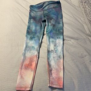 Athleta girls printed chit chat tights